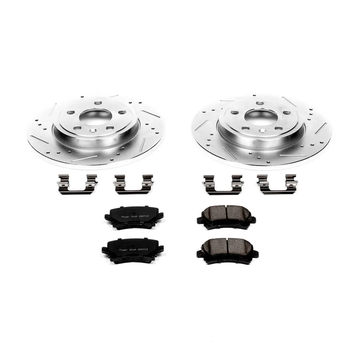Z23 Evolution Sport Upgrade Kit: Drilled/Slotted Rotors; Carbon-Fiber Ceramic Pads W/Hardware product image