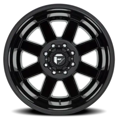 Fuel Off-Road Dually Wheels 24X8.3 Maverick Dually D538 8 On 170 Black Milled 125.1 Bore -201 Offset 7 Spoke Outer Dually Fuel Off Road Wheels