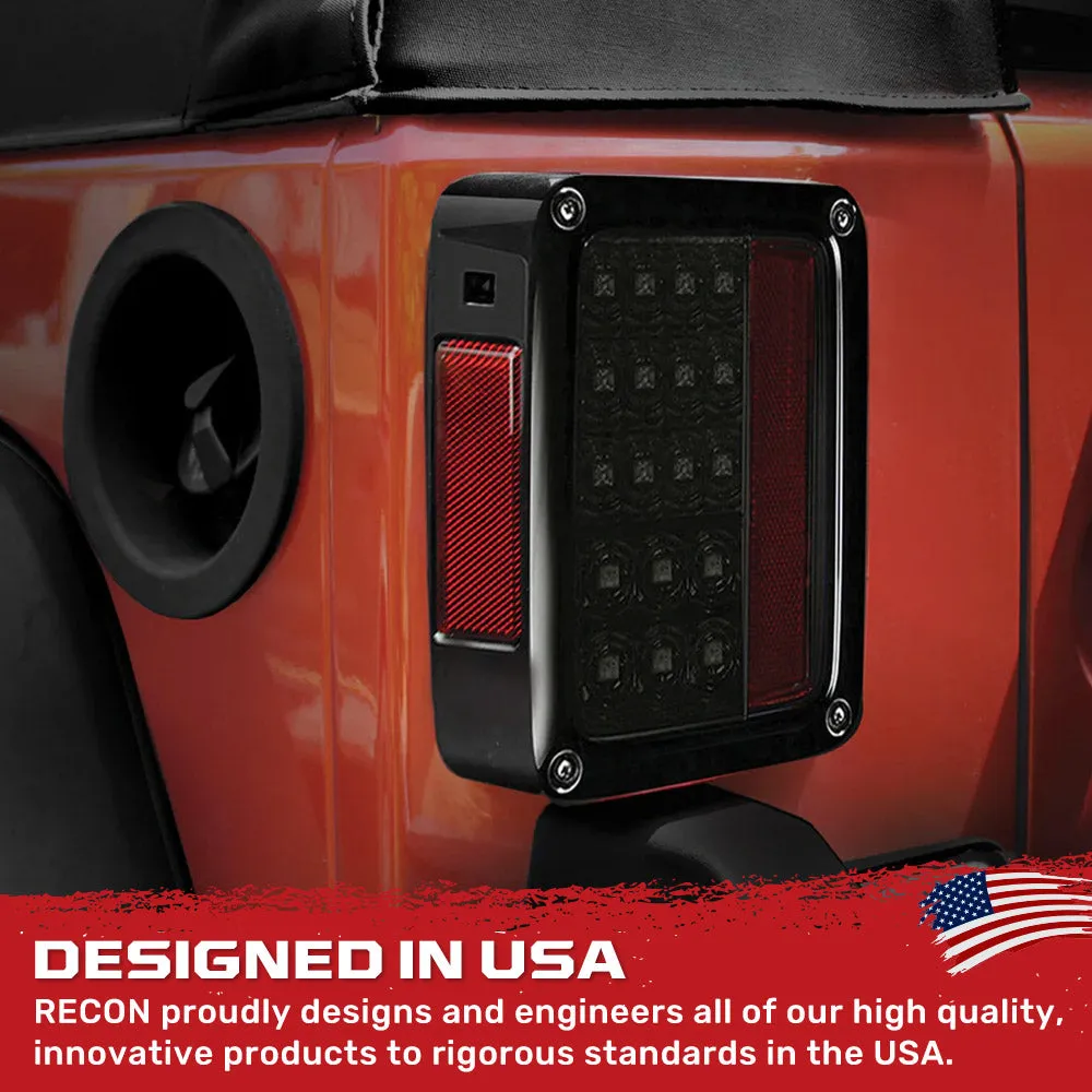 0718 JK Wrangler LED Taillightsred Lens Driver/Passenger product image
