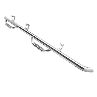 Smittybilt Polished Stainless Steel Nerf Steps Wheel 2 Wheel 2 Steps per side Chevy-GMC 1500 Crew Cab 5.75 Short Bed 2014