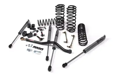 JKS 2018-2024 Jeep Wrangler JL J-Venture 2.5 Inch Lift Kit 4 Door w/Fox 2.5 Performance Series Shocks Standard Rate Coils JSPEC