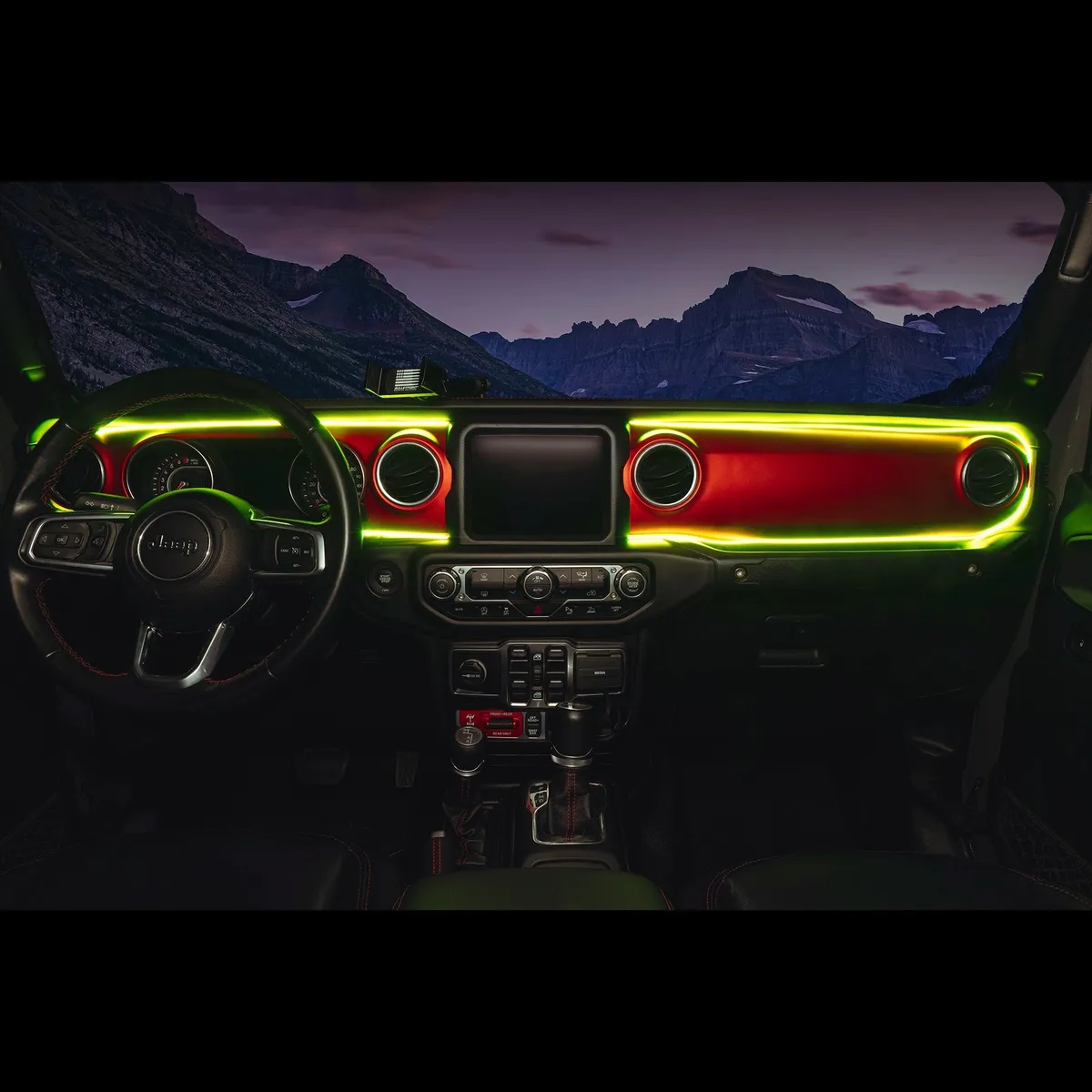 ORACLE Lighting 2018-2023 Jeep Wrangler JL/Gladiator JT Dynamic ColorSHIFT LED Interior Dash Board Kit product image