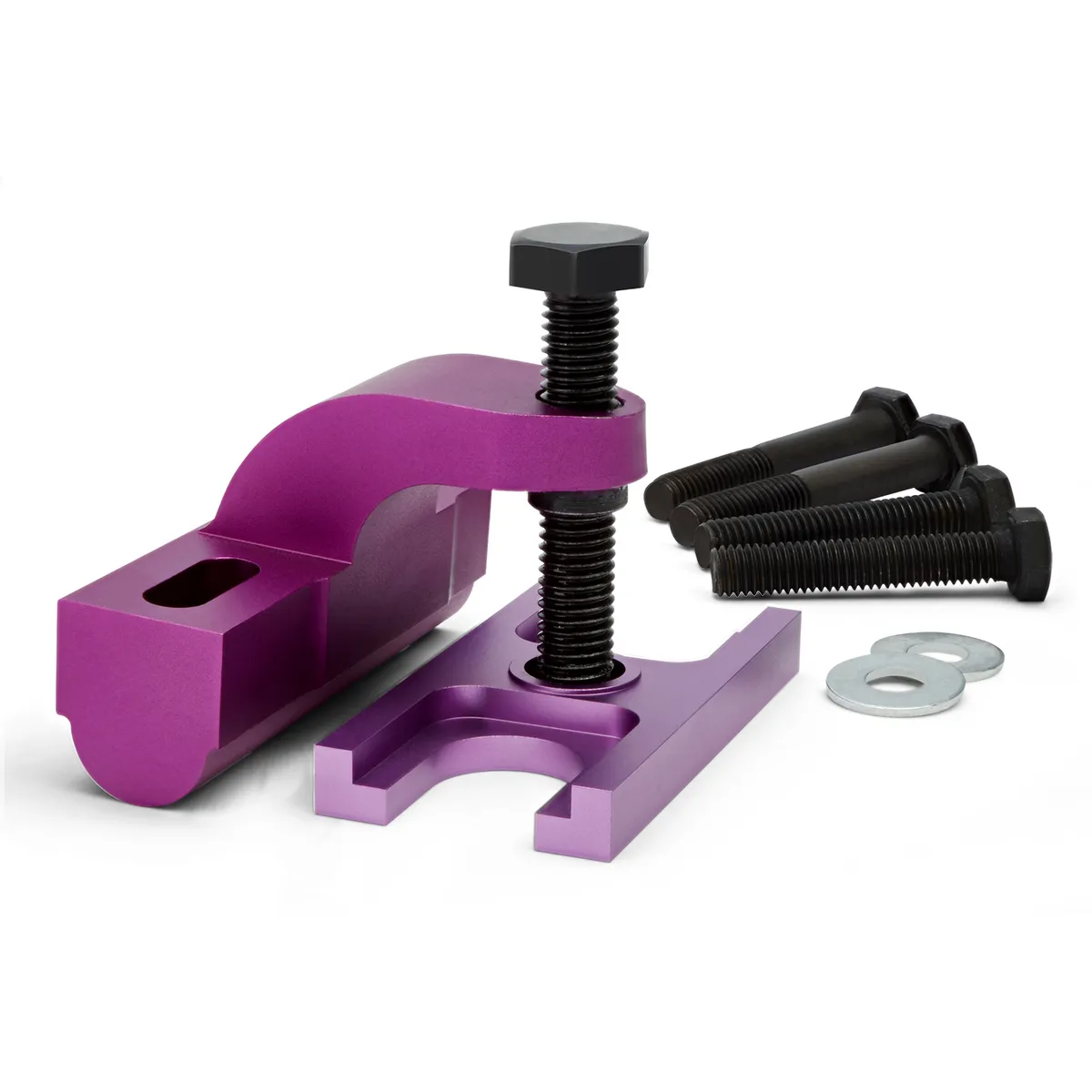 Engine Valve Spring Compressor On-Head Direct Mount Fits All GM Cylinder Heads Universal Purple Anodized Aluminum Proform product image
