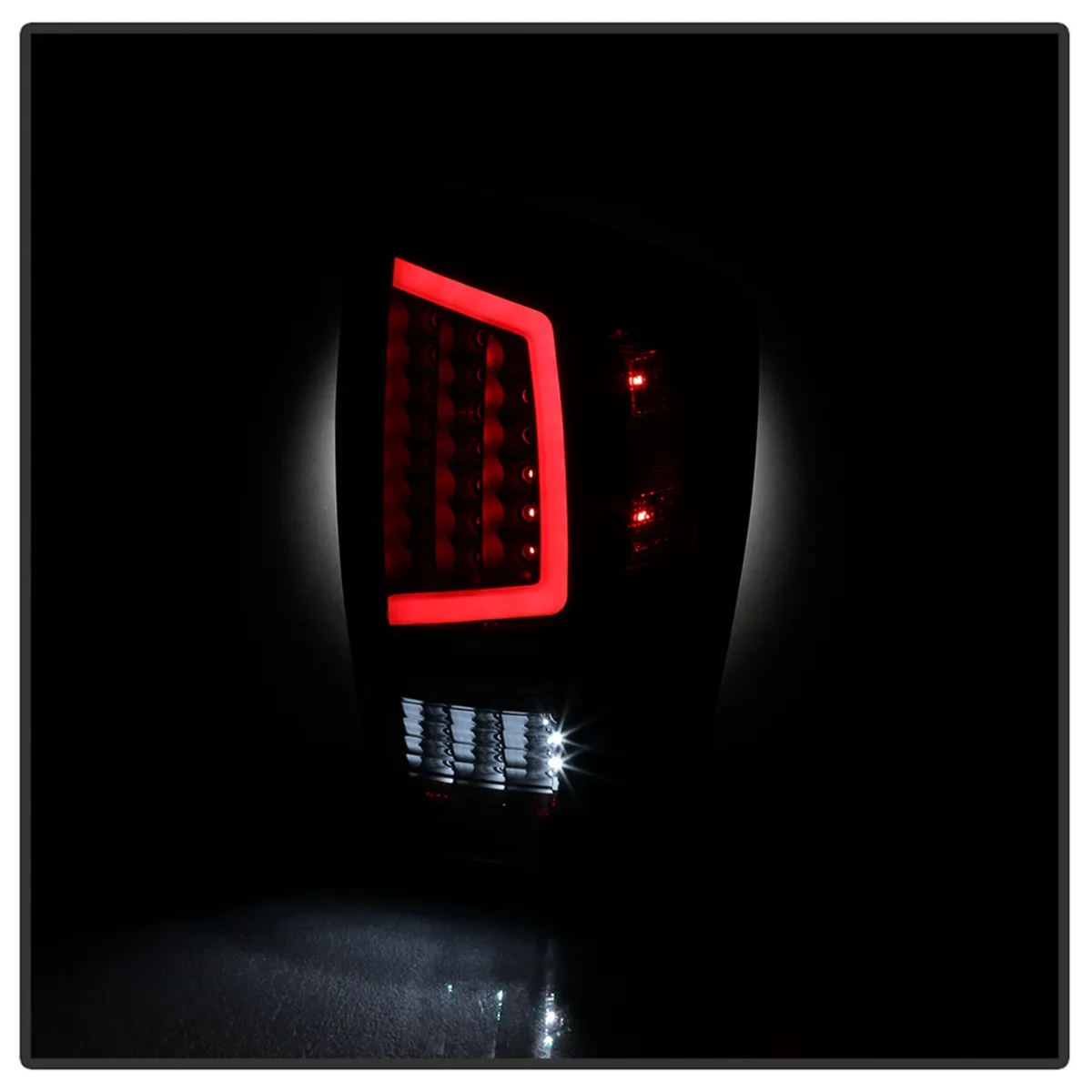 XTune Light Bar LED Tail Lights; Black; product image