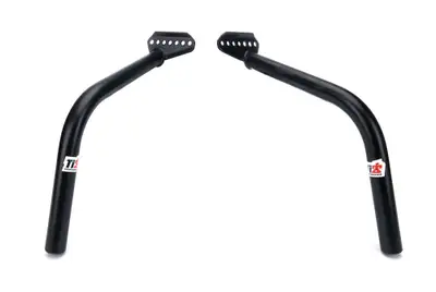TI22 Performance Front Wing Post Chassis to Side Board Pair Black