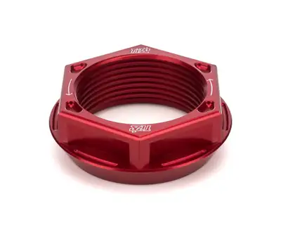 TI22 Performance Axle Nut LH Lightweight Aluminum Red