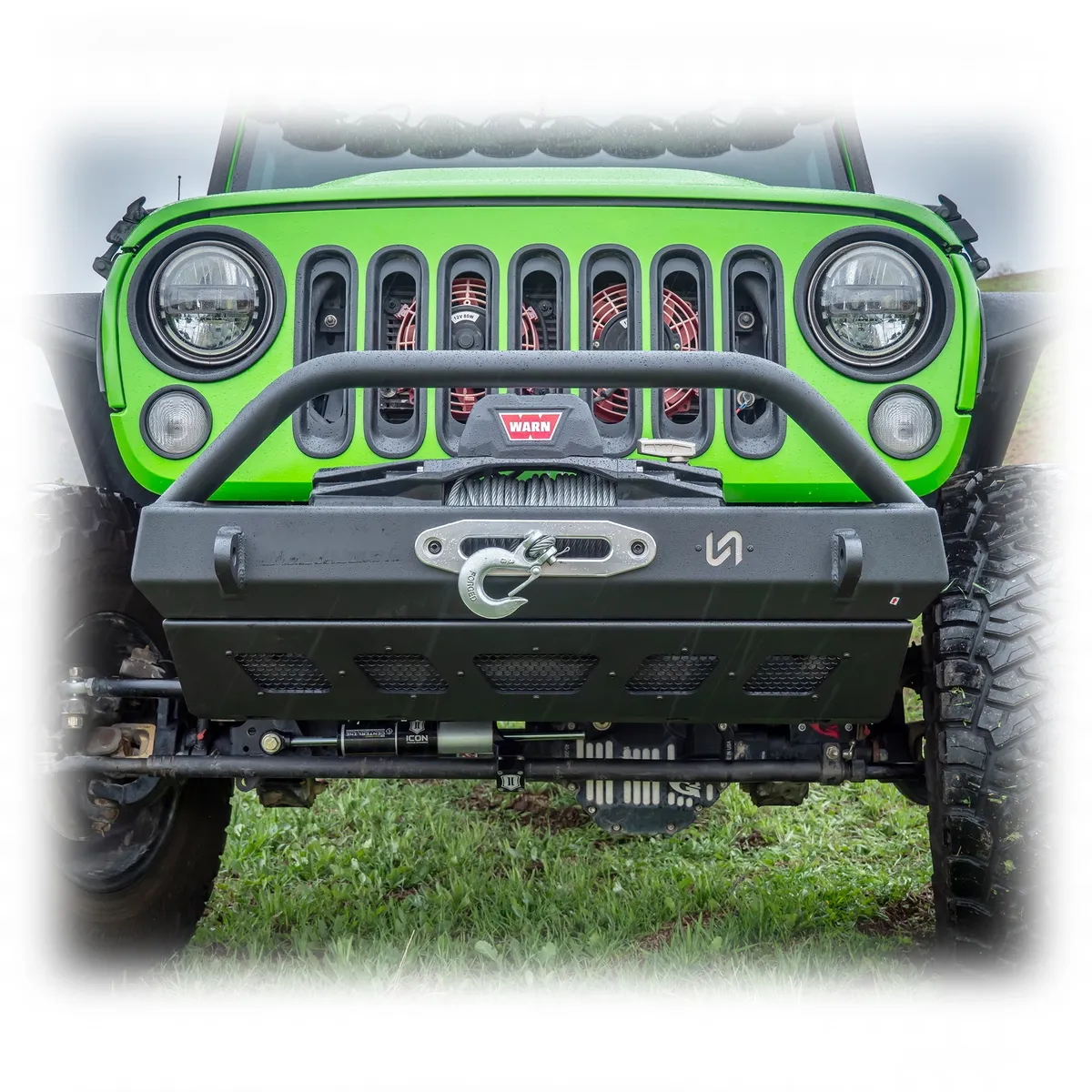 Jeep JK/JL/JT Front Bumper with Welded Bull Bar & Skid Plate | 2007–2025 product image