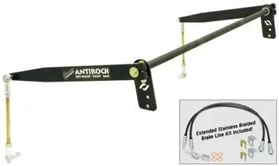 Clayton Off Road Antirock Sway Bar Kit 07-18 Wrangler JK 4 Door Rear Bolt-On Steel Arms RockJock 4x4