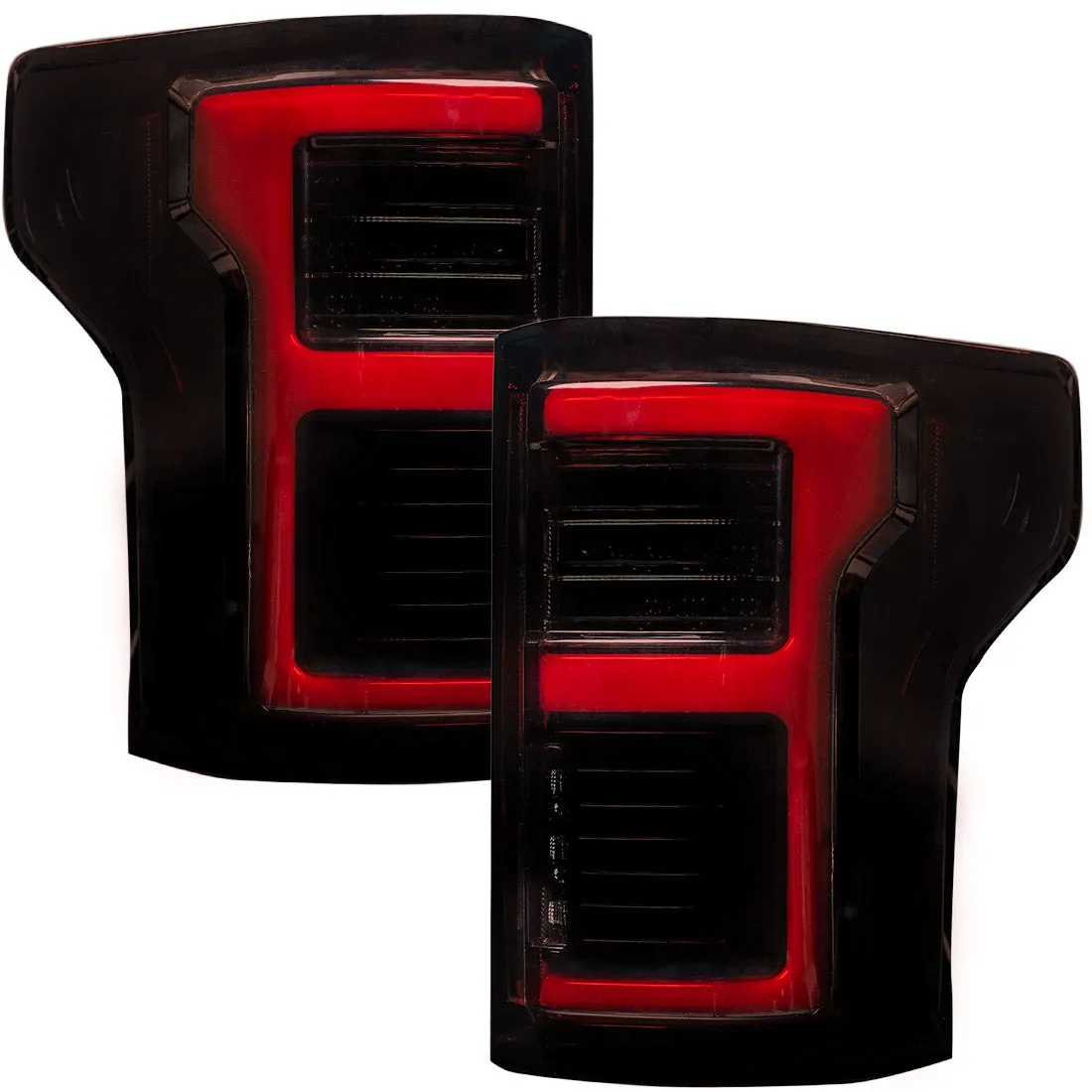 Ford F150 15-17 And Raptor 17-19 Replaces OEM LED Style Tail Lights w Blind Spot Warning System Oled Tail Lights - Cle product image