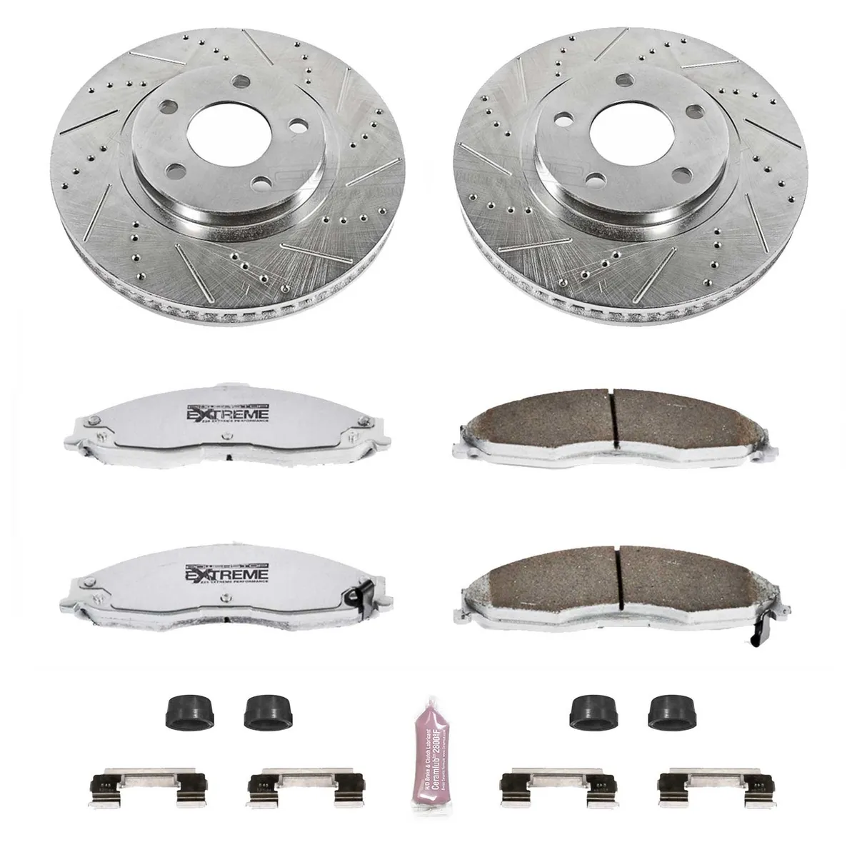 Z26 Street Warrior Upgrade Kit: Drilled/Slotted Rotors; Carbon-Fiber Ceramic Pads W/Hardware product image