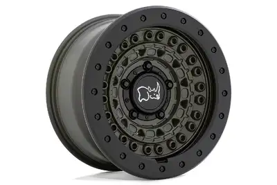 Hoonigan Wheel Pros Barricade Series Wheel17X8.5 5X5 -18mm Offset - Olive Drab - JK/JL/JT