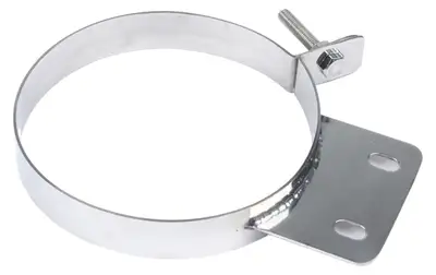 Pypes Performance exhaust Diesel Stack Exhaust Clamp 6 in Polished 304 Stainless Steel Pypes Exhaust