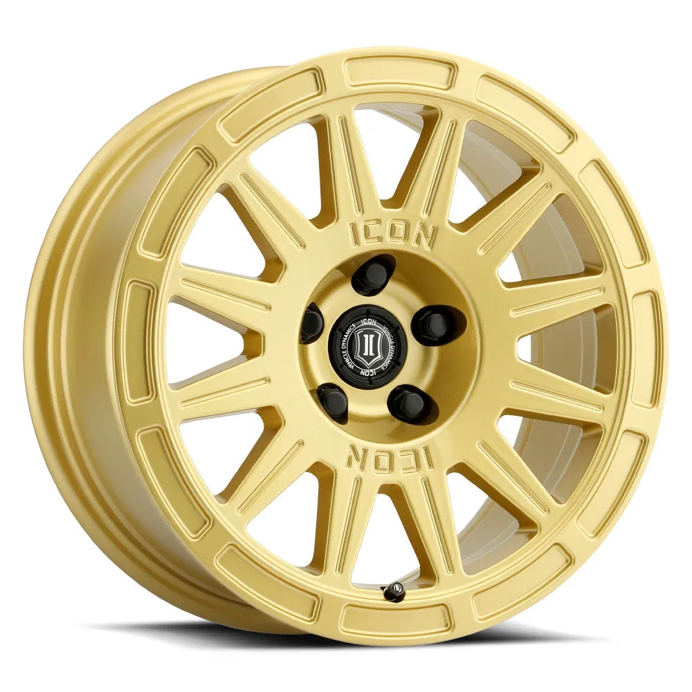 ICON Alloys Ricochet, Satin Black, 15 x 7 / 5 x 100, 15mm Offset, 4.6" BS product image