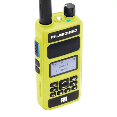 Rugged Radios Rugged Radios R1 Business Band Two Way Handheld Radio - Digital and Analog - Blue