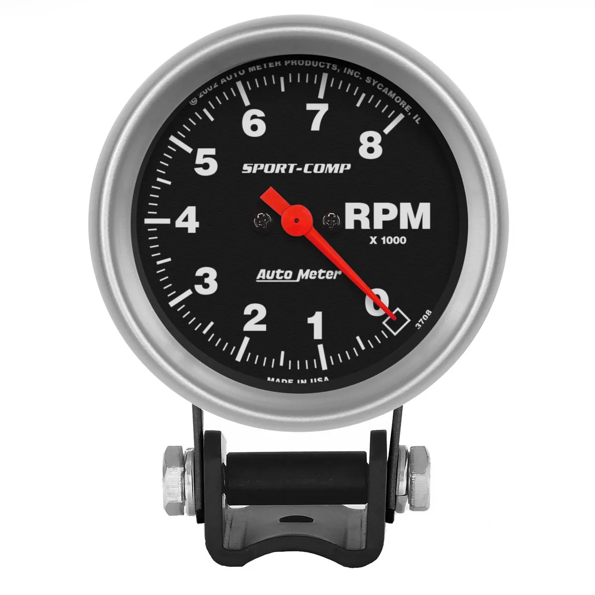 Gauge, Tachometer, 2 5/8", 8k RPM, Pedestal, Sport-Comp product image