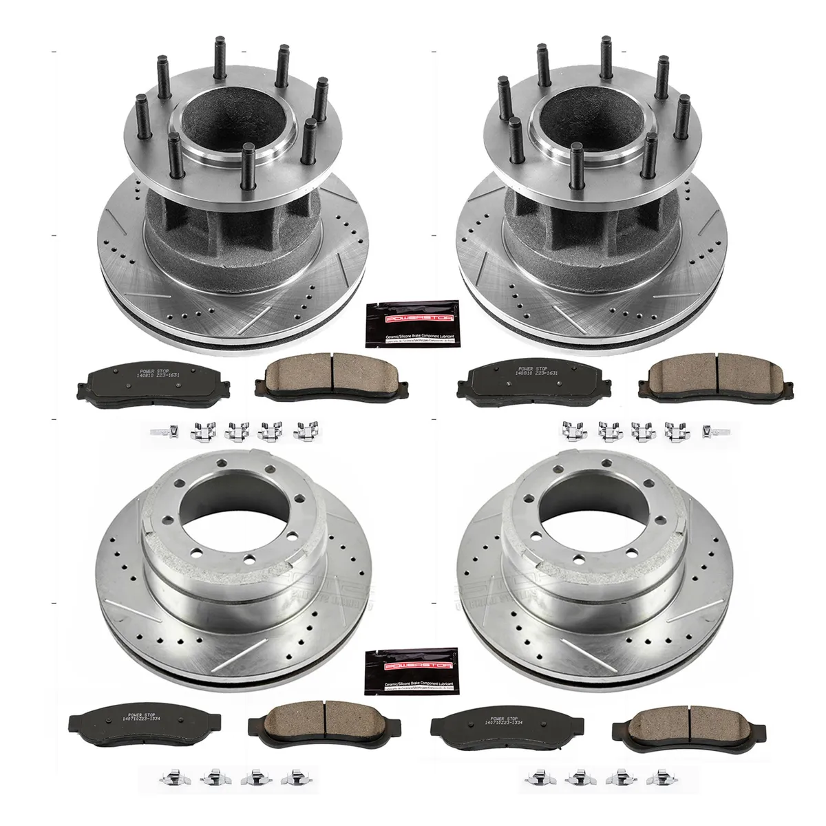 Z23 Evolution Sport Upgrade Kit: Drilled/Slotted Rotors; Carbon-Fiber Ceramic Pads W/Hardware product image