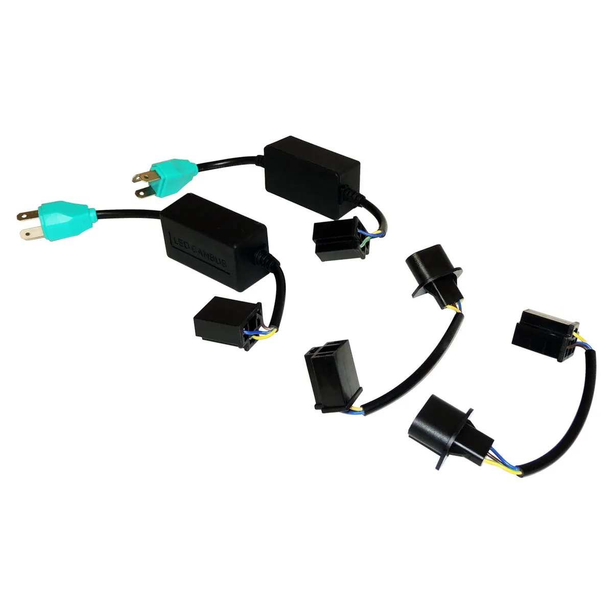 Crown Automotive Jeep Replacement LED Headlight Adapter Harness Set For 0718 JK Wrangler w/ Rt28097 Headlights