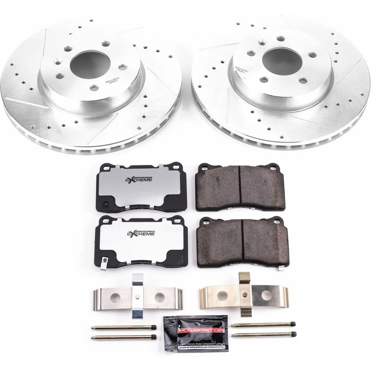 Z26 Street Warrior Upgrade Kit: Drilled/Slotted Rotors; Carbon-Fiber Ceramic Pads W/Hardware product image