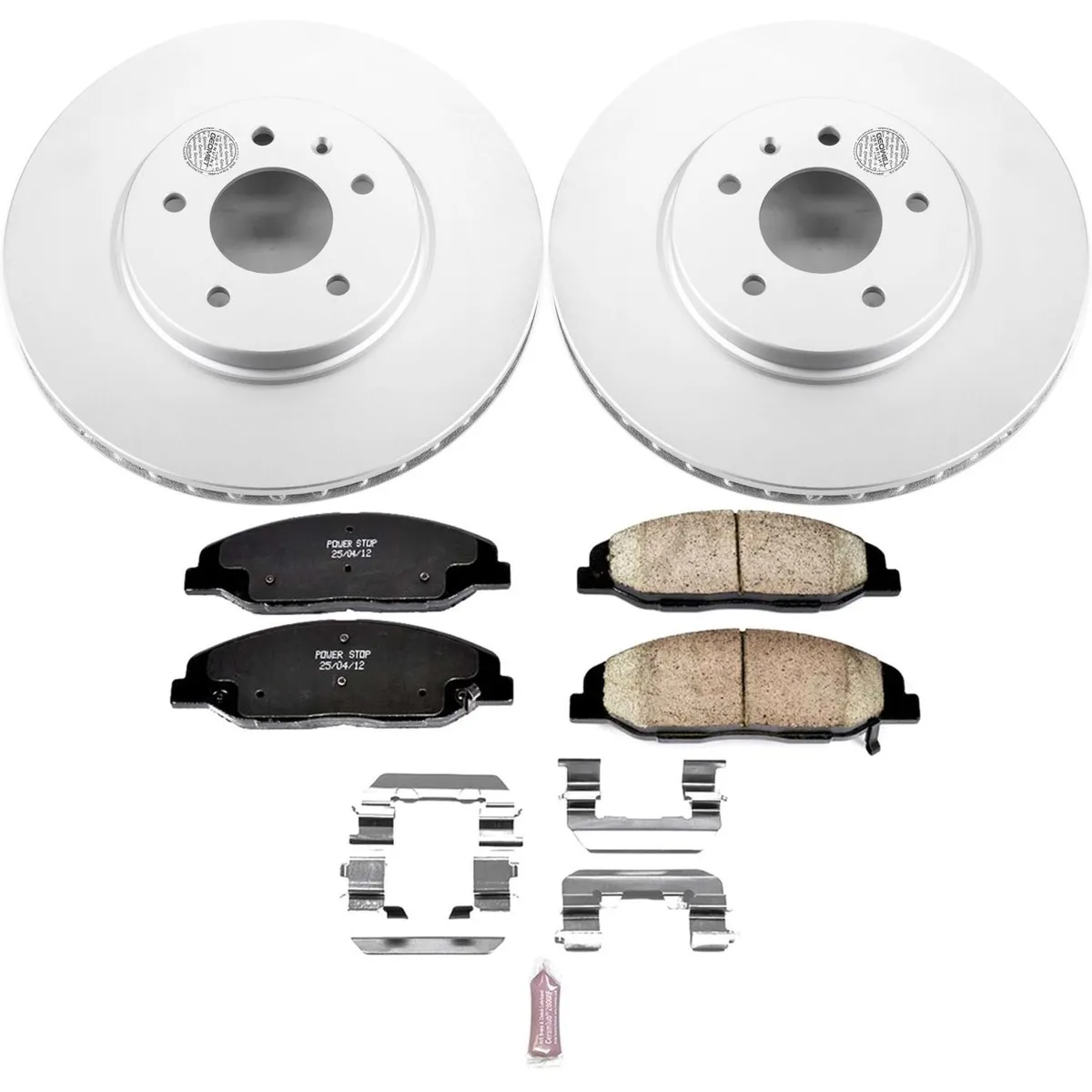Z17 Geomet Coated Rotor Kit: Genuine Geomet Fully Coated Rotors; Ceramic Pads W/Hardware product image