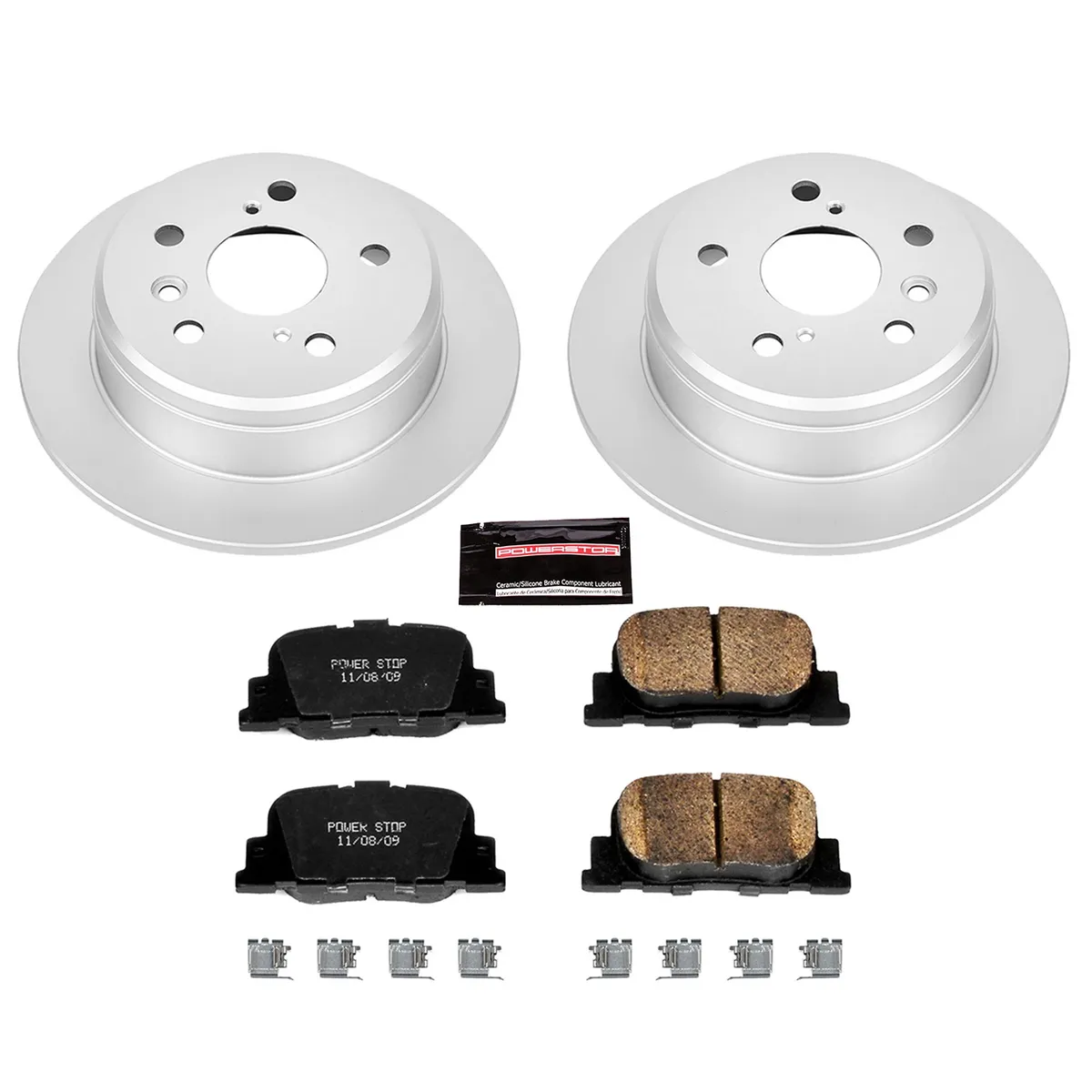 Z17 Geomet Coated Rotor Kit: Genuine Geomet Fully Coated Rotors; Ceramic Pads W/Hardware product image