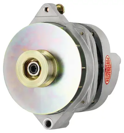 Power Master Alternator; CS144; Straight Mounting; 200 Amp; 125 Idle; Natural;