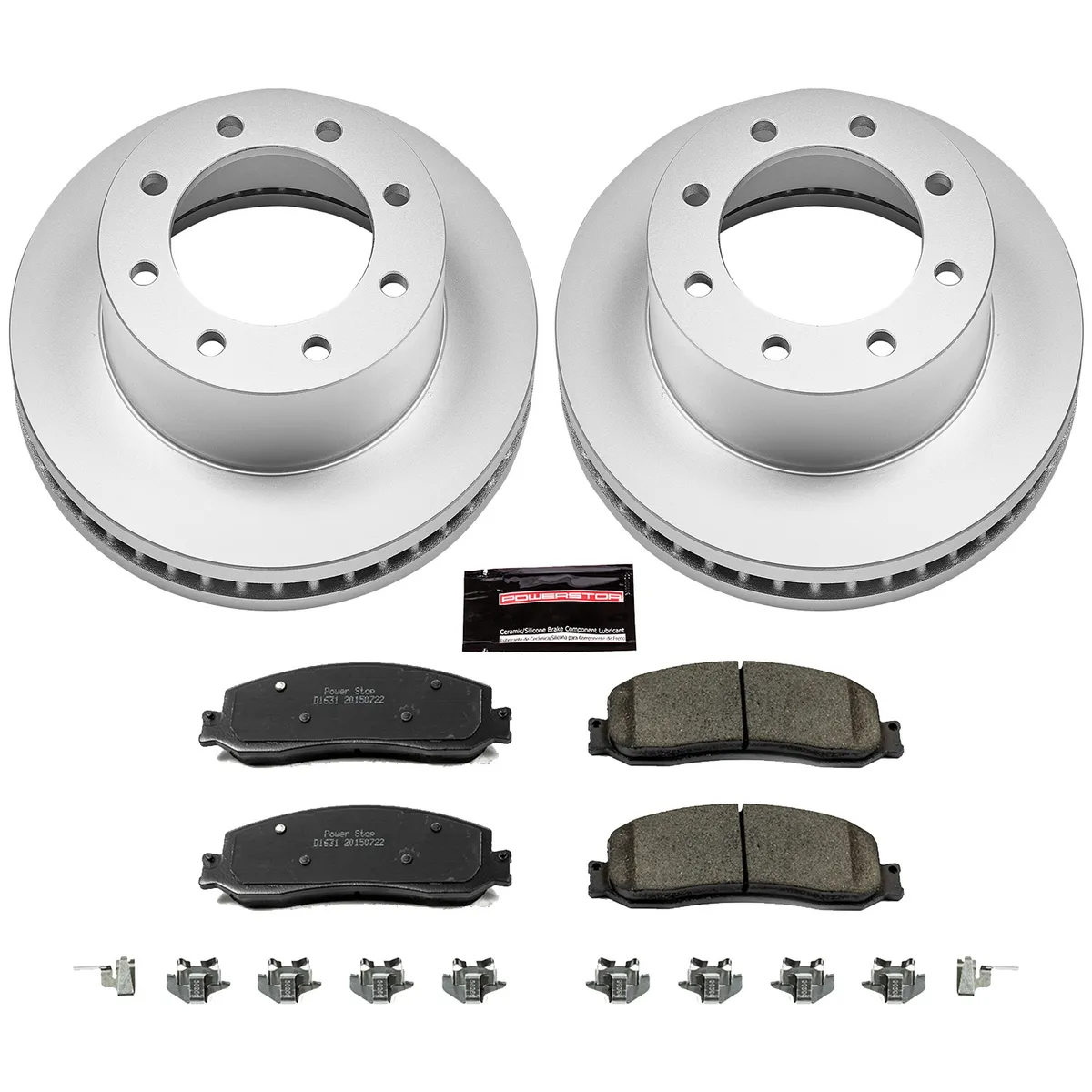 Z17 Geomet Coated Rotor Kit: Genuine Geomet Fully Coated Rotors; Ceramic Pads W/Hardware product image