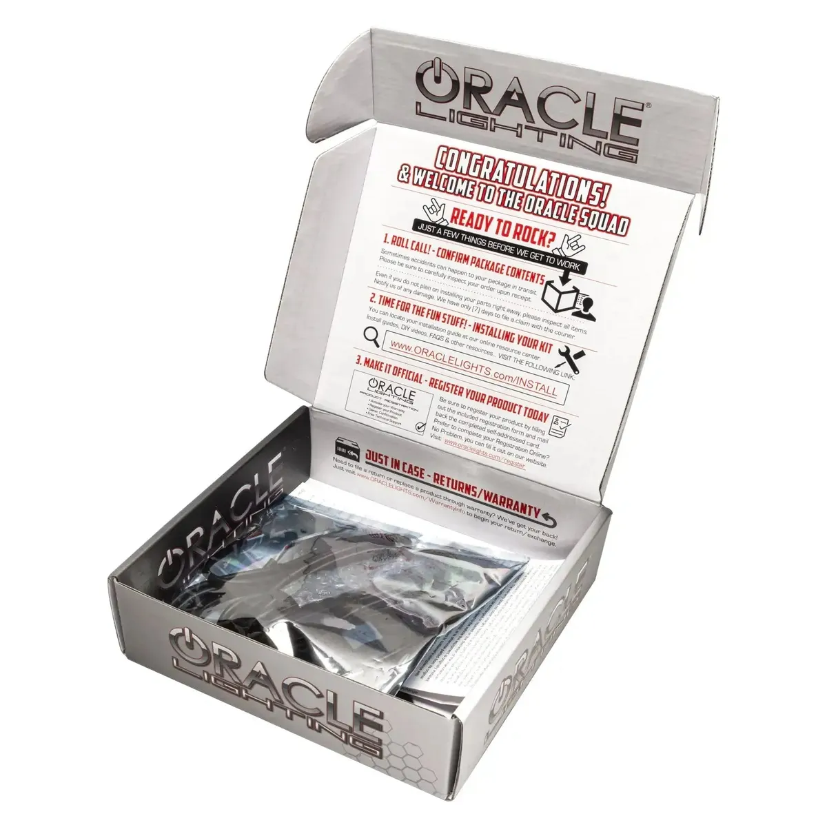 ORACLE Lighting 2020-2021 Chevrolet Silverado HD 2500 3500 ColorSHIFT RGB Headlight Demon Eye Kit product image