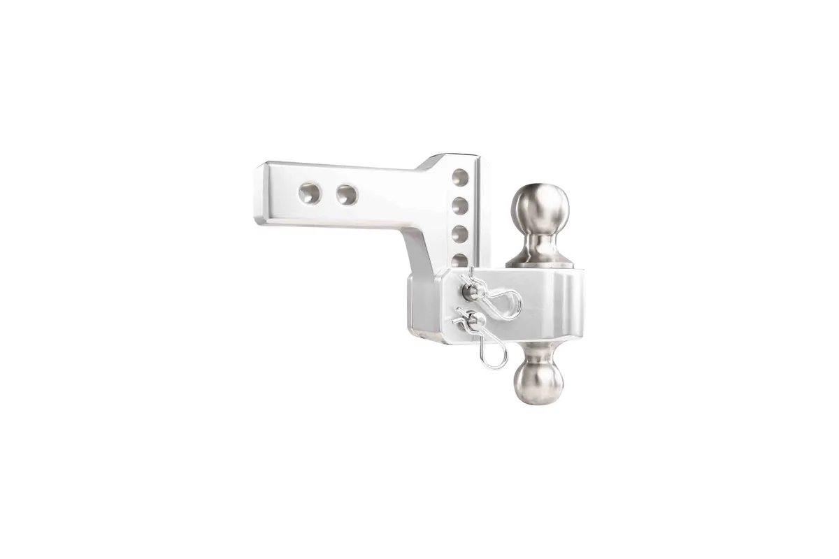 2.0" Aluminum Medium Duty Hitch 2" Drop/Rise w/ Stainless Steel Dual Ball product image