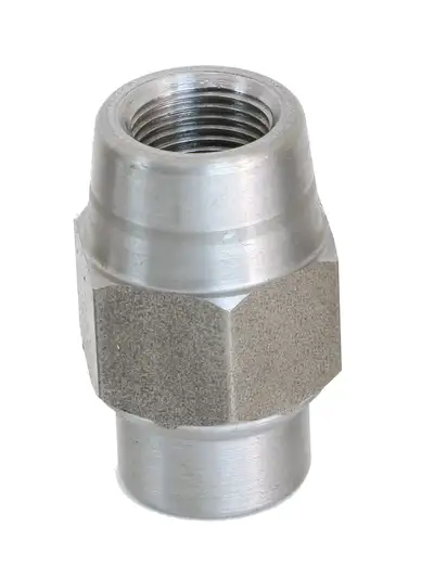 Ridetech Threaded Bar End Bung W/ 3/4 inch-16 Left Hand Thread Commonly Used W/ 1.25 inch O.DX .120 inch Wall Tubing 1 inch I.D. Ridetech