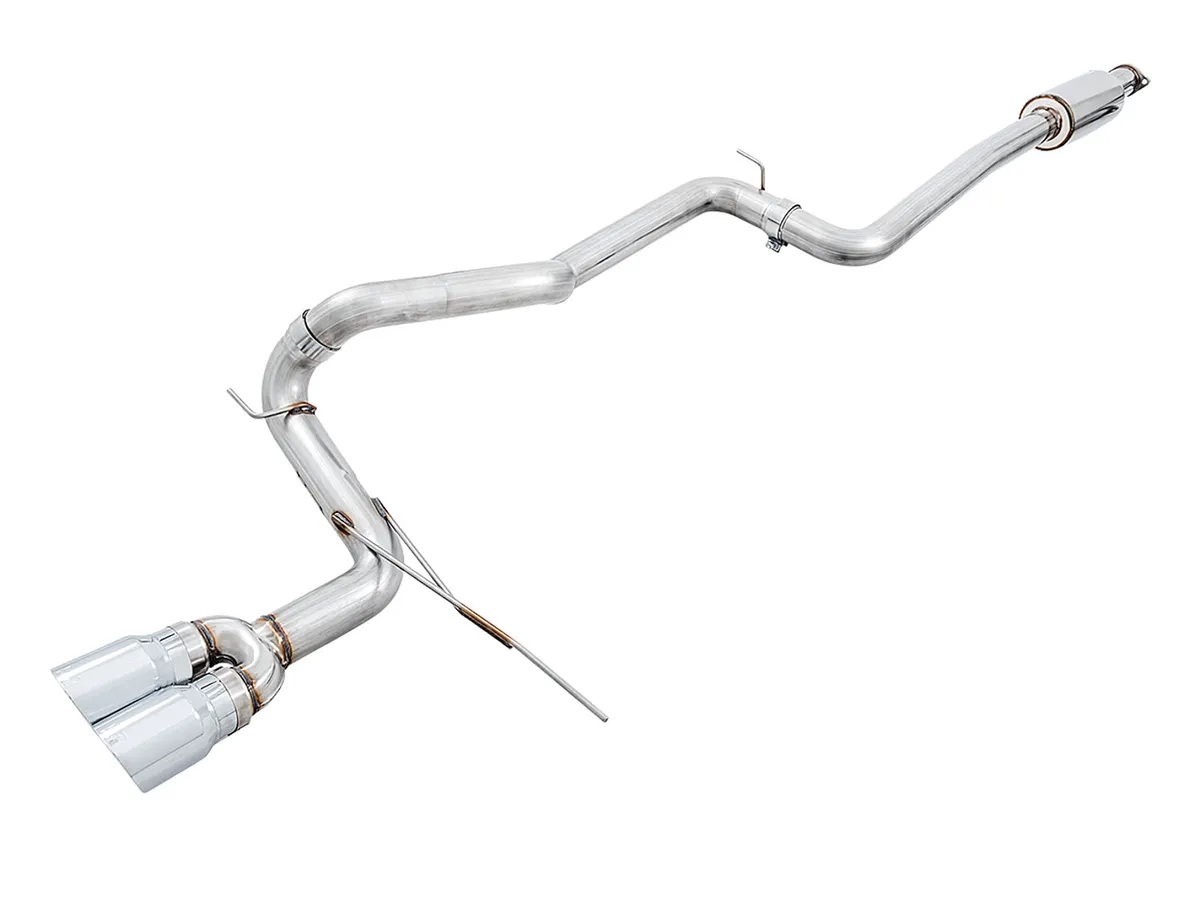 AWE Track Edition Cat-back Exhaust for Ford Focus ST - Chrome Silver Tips product image