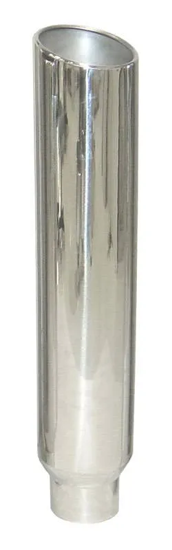 Exhaust Stack Pipe 5 in OD x 8 in OD x 36 in 8 in Tip Clamp On Hardware Not Incl Polished 304 Stainless Steel Pypes Exhaust product image