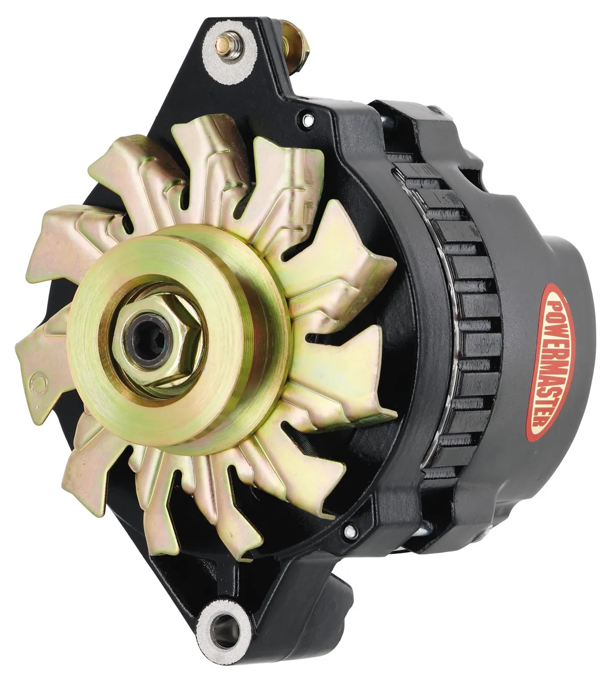 Alternator; CS130; Straight Mounting; 140 Amp; 95 Idle; 1 Groove V Type Pulley; Black; product image