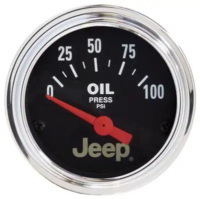 AutoMeter Gauge, Oil Press, 2 1/16", 100psi, Elec, Jeep