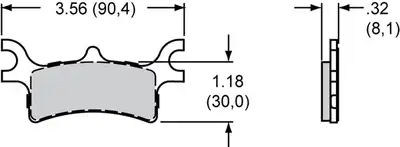 Wilwood Brakes Wilwood Powersports Pads - 150-7192K