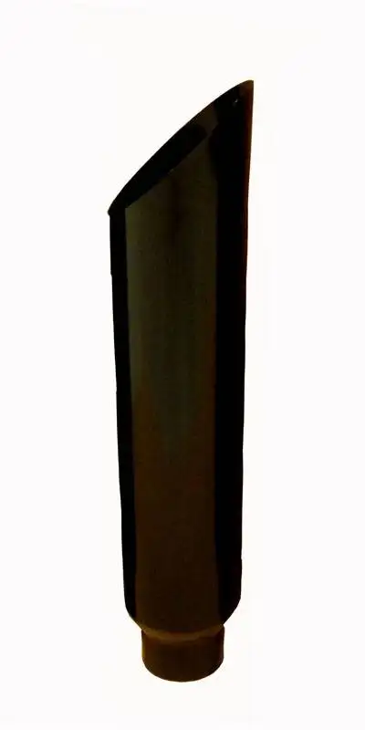 Pypes Performance exhaust Exhaust Stack Pipe Miter 5 in OD x 7 in x 36 in 7 in Tip Clamp On Hardware Not Incl Black Finish 304 Stainless Steel Pypes Exhaust