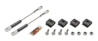 DRAG RACE SOLUTIONS Mild Stl Weld On Tether Kit Collector Tethers