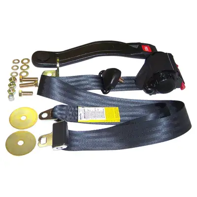 Crown Automotive Jeep Replacement 1982-1983 CJ-5 CJ Black; Shoulder Strap; 3 Point; Retractable 1982-1986 CJ-7 CJ Black; Shoulder Strap; 3 Point; Retractable 1982-1986 CJ-8 CJ Black; Shoulder Strap; 3 Point; Retractable 1987-1995 Wrangler YJ Black; Shoulder Strap; 3 Point; Retractable