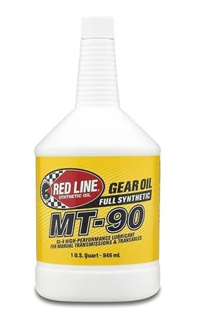 75W90 Gear Oil MT-90 Manual Transmission GL-4 1 Quart Red Line Oil product image