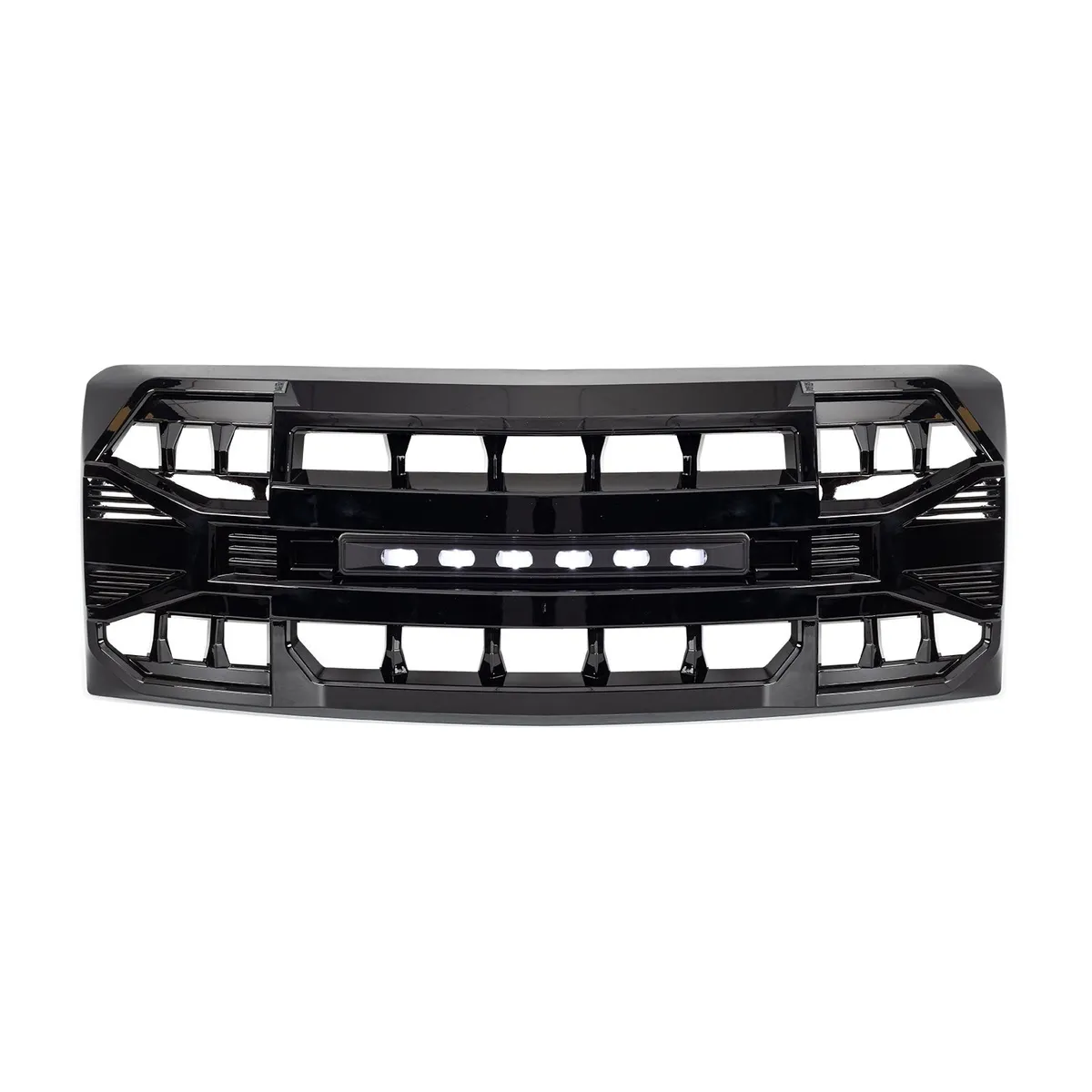 American Modified Amfmaa00114 Armor Grille With LED Off-Road Lights - Matte Black product image