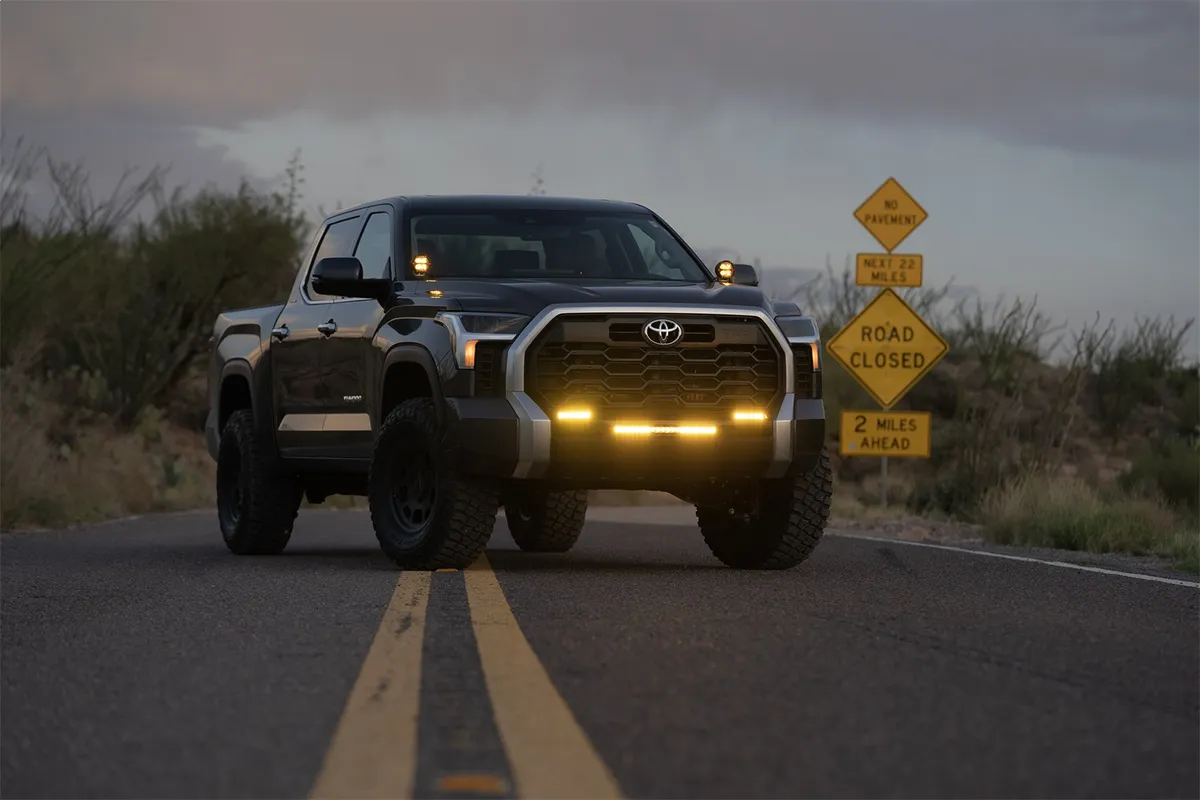 360-Series LED Off-Road Light; 4 in.; Spot Beam; w/Amber Pro Lens; Pair; product image