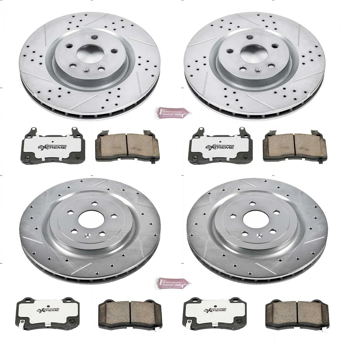 Z26 Street Warrior Upgrade Kit: Drilled/Slotted Rotors; Carbon-Fiber Ceramic Pads W/Hardware product image