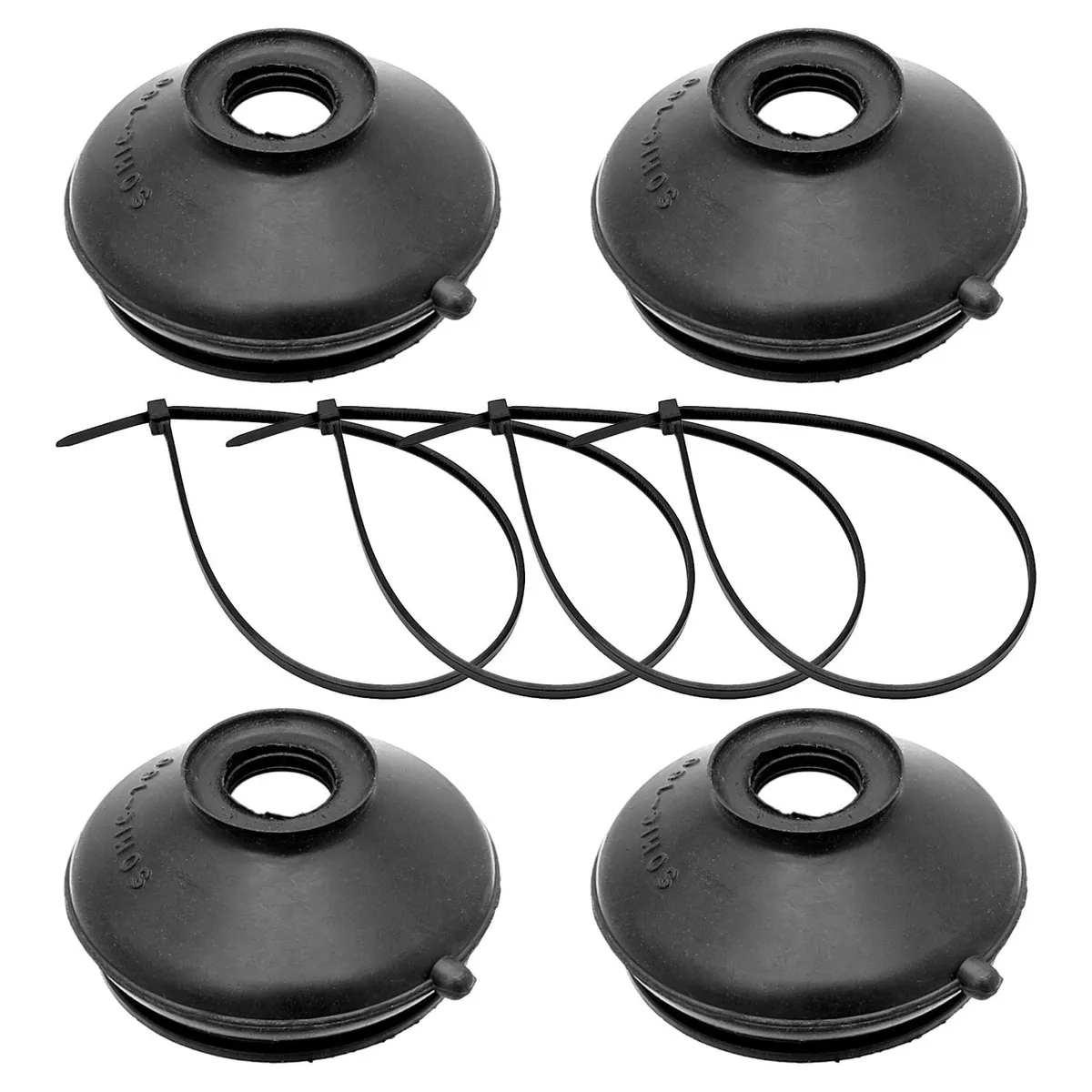Rock Jock RockJock Currectlync Boot for TJ/LJ/XJ/MJ/ZJ Steering 4-pack Fits all 4 Points Incl. Boot and Zip Tie CE-9701B-BDL-4P