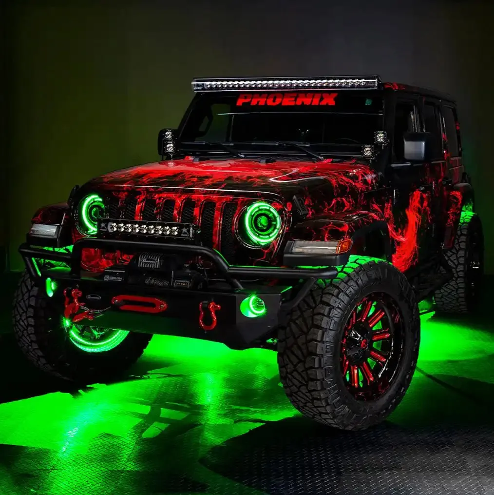 ORACLE Lighting Jeep Wrangler JK/JL & Gladiator JT High Performance 20W LED Fog Lights - Dynamic ColorSHIFT product image