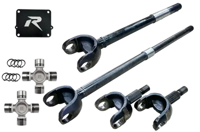 Revolution Gear & Axle Jeep Wrangler JL and JT 1-Piece Chromoly Discovery Series Front Axle Kit Revolution Gear