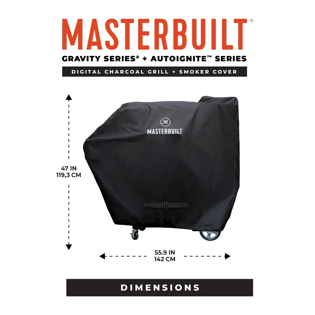 Masterbuilt Gravity Series Small Cover Compatible With 560 600 800 & Autoignite