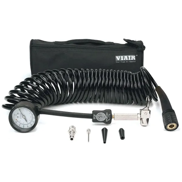 5-in-1 Deflator/Inflator, 25 Ft. Inside Braided Coil Hose, 60 PSI Inline Gauge, Bag product image