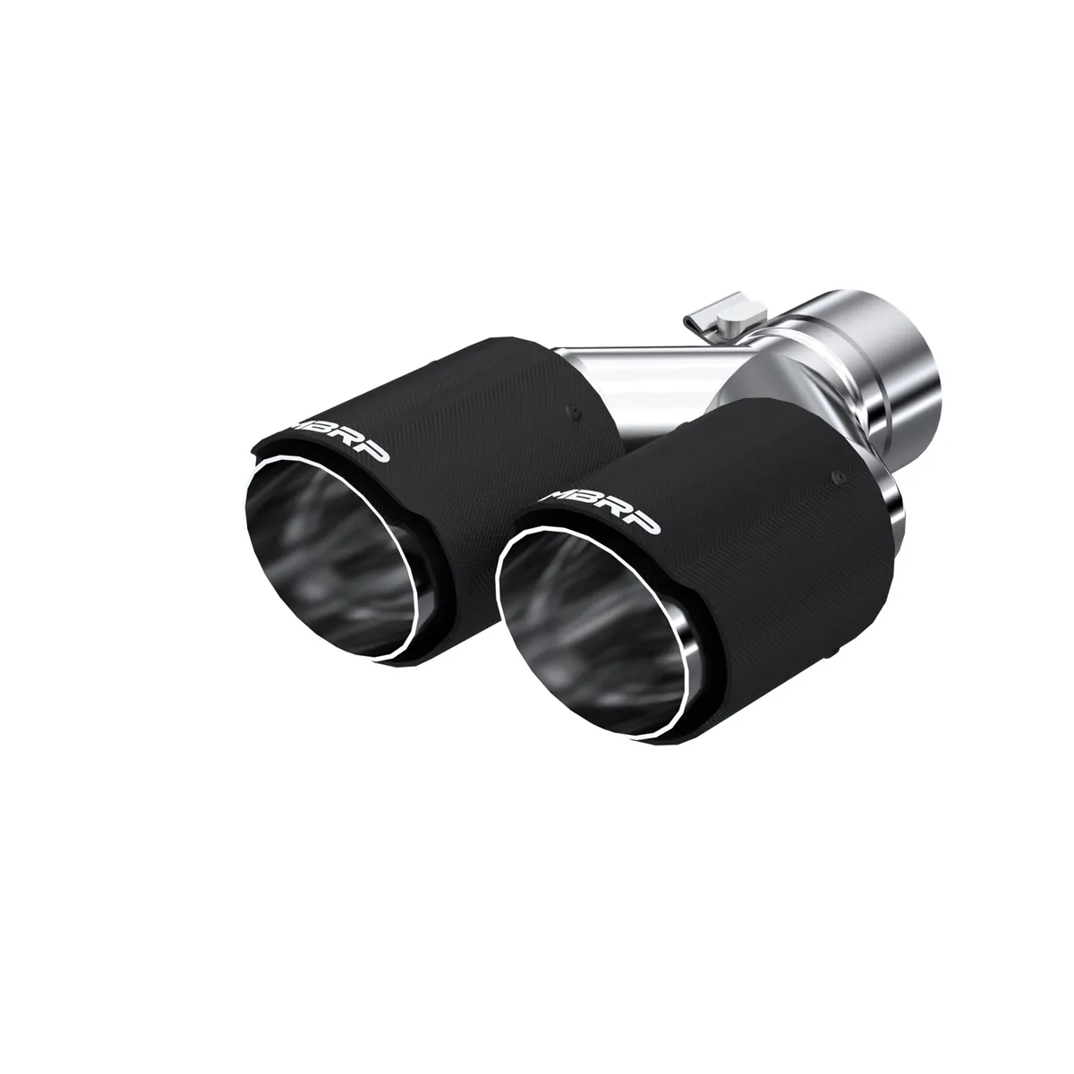 Carbon Fiber Exhaust Tip; 2.5 in. Inlet Diameter; Carbon Fiber; Dual 3.5 in. Outlet Diameter. Out Dual Wall; product image