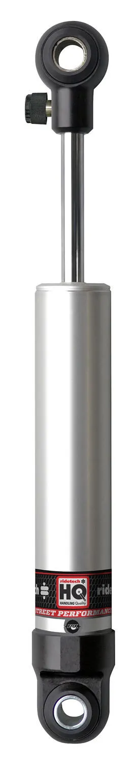 Ridetech Front HQ Shock Absorber W/ 4.75 Inch Stroke W/ Eye/Eye Mounting 1 Rebound Adjustable Shock W/ 1/2 Inch And 5/8 Inch I.D Bushing Sleeves 10.15 Inch X 14.9 Inch W/ A 12.5 -13 Inch Ride Height Ridetech