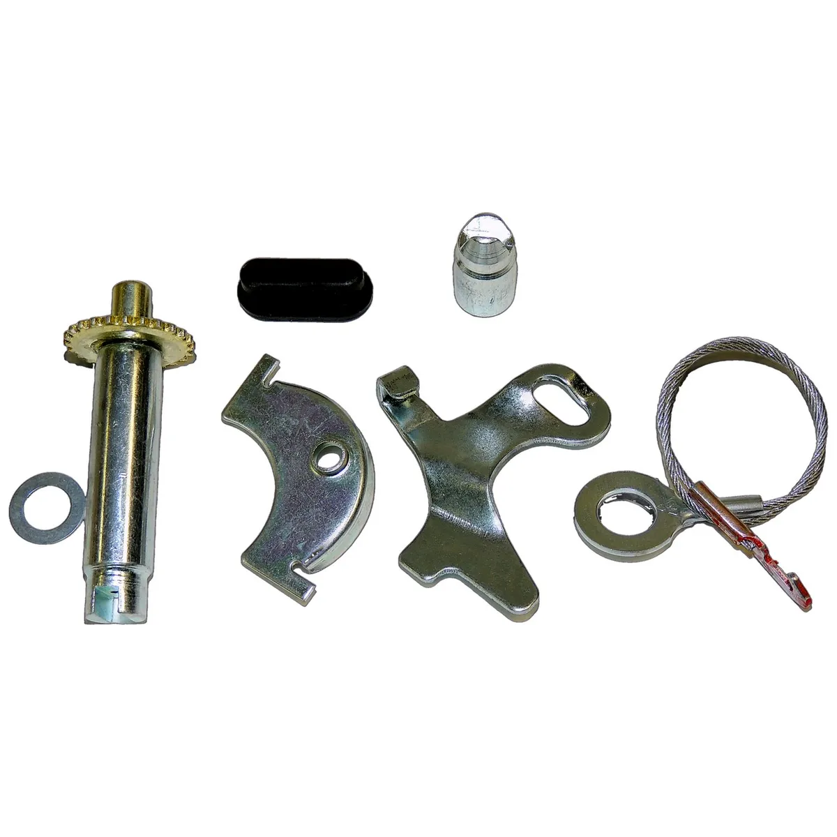 Drum Brake Hardware; Rear; Incl. Adjuster; Adjuster Cable; Levers; Spring; product image