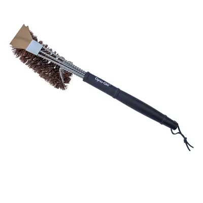 GHP Group 18in Grill Brush With Palmyra Bristles And Stainless Steel Scraper